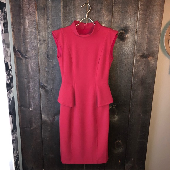 badgley mischka peplum dress